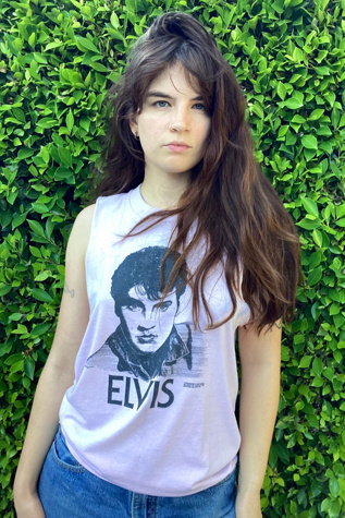1987 Baby Pink Elvis Presley Sleeveless Tee Selected by Cherry
