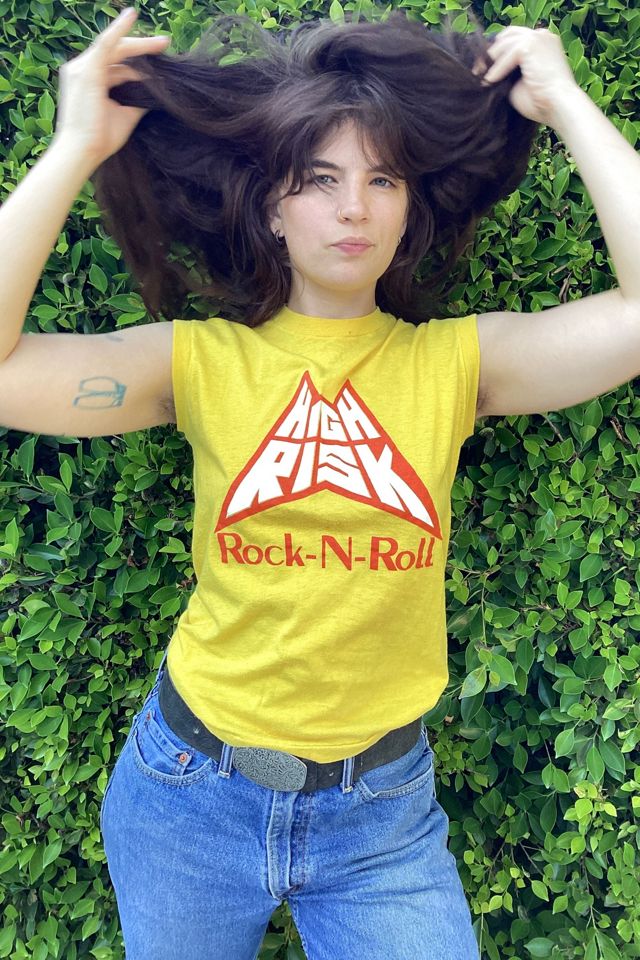 Vintage 1980s High Risk Rock N Roll Muscle tee Selected by Cherry #1