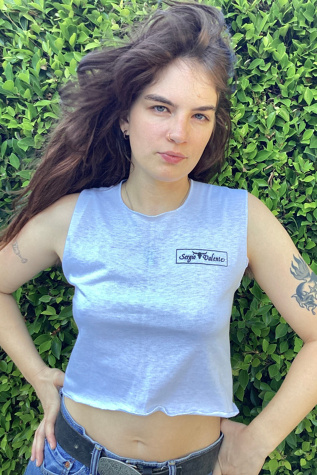 Vintage 1980s Sergio Valente Cropped Tee Selected by Cherry