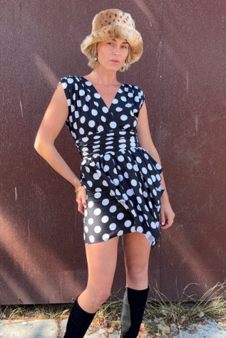 Vintage 1980s Cotton Mini Dress Selected by Kikos Kloset