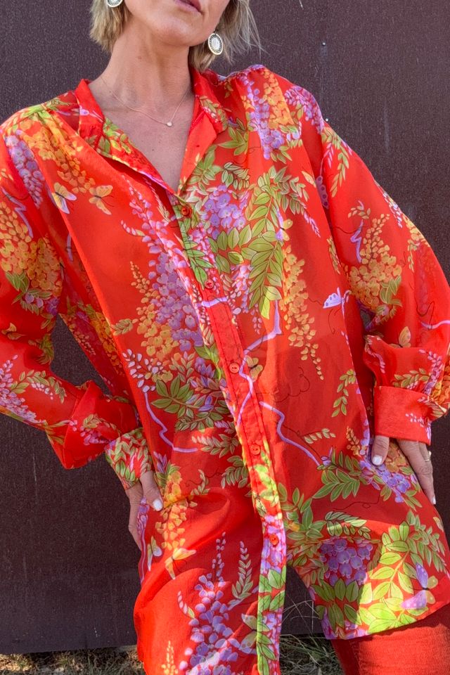 Vintage 1970s Sheer Blouse Selected by Kikos Kloset #1