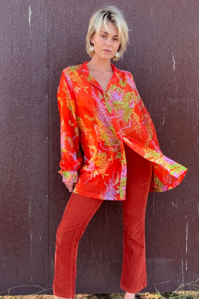 Vintage 1970s Sheer Blouse Selected by Kikos Kloset #2