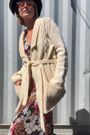 Vintage Handknit Wool Cardigan Selected by Kikos Kloset