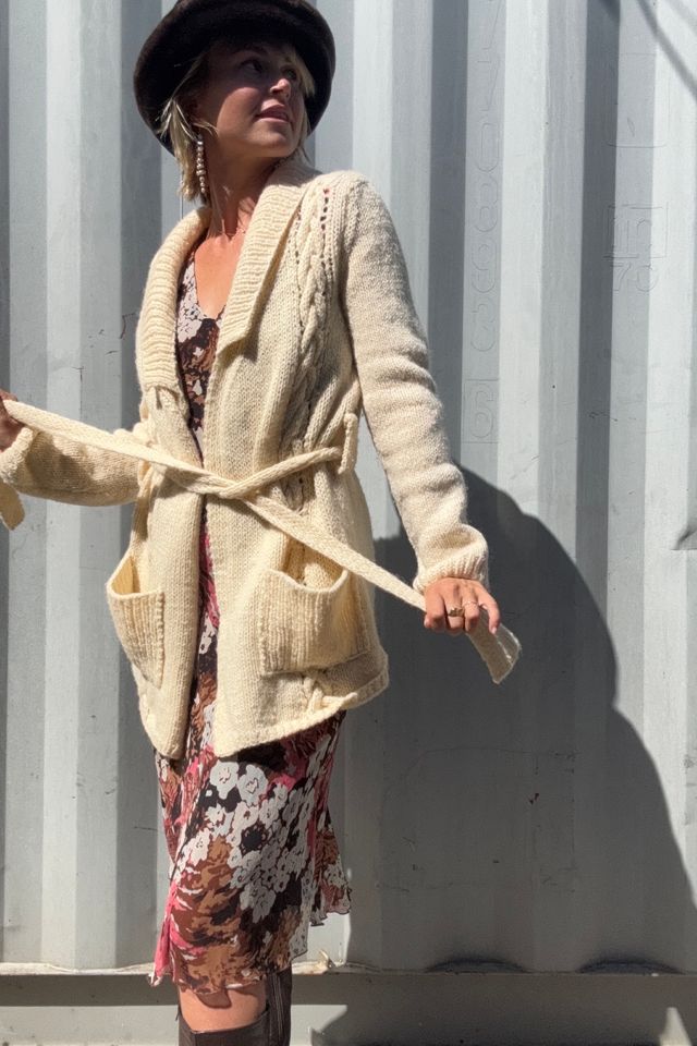 Vintage Handknit Wool Cardigan Selected by Kikos Kloset #1