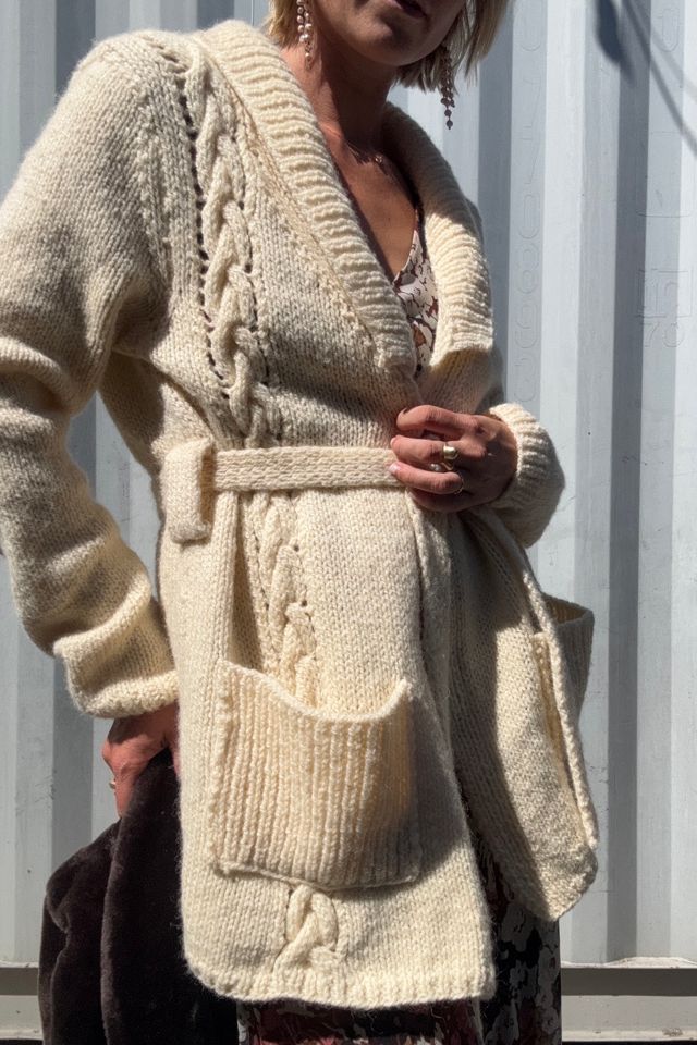 Vintage Handknit Wool Cardigan Selected by Kikos Kloset #2