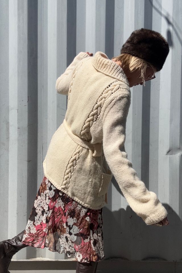 Vintage Handknit Wool Cardigan Selected by Kikos Kloset #3