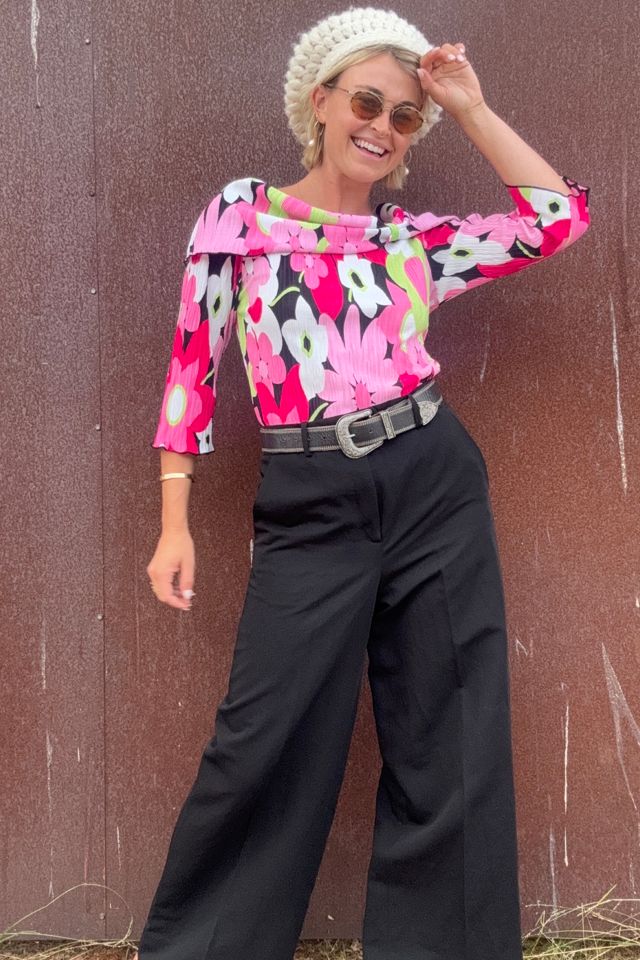 Y2K Floral Blouse Selected by Kikos Kloset #1