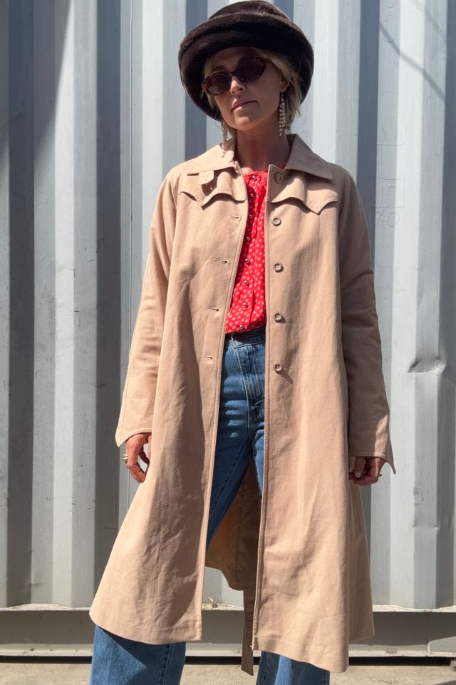Vintage 1970s Trench Coat Selected by Kikos Kloset #2