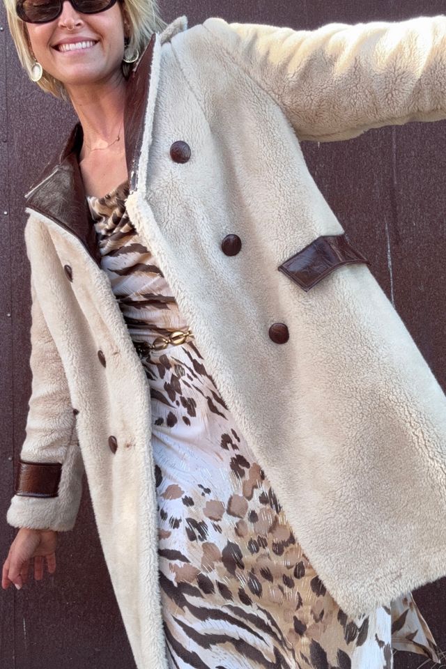 Vintage 1970s Faux Fur Coat Selected by Kikos Kloset #1