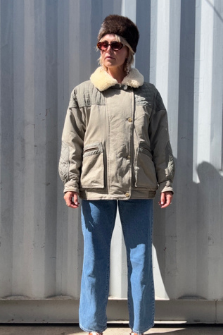 Vintage 1970s Goose Down Sherpa Jacket Selected by Kikos Kloset