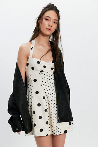 Dear Dottie Mini Dress by Free People in White, Size: M