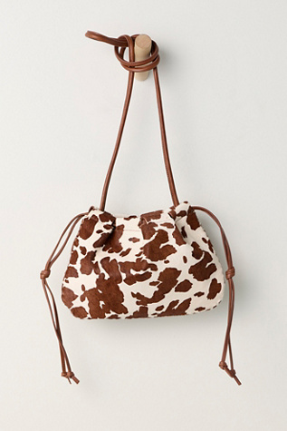 Comet Cowhide Crossbody Bag by Intentionally Blank at Free People in Brown