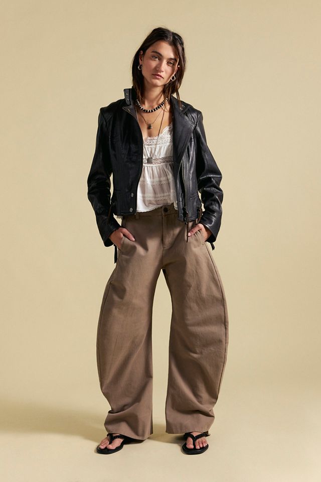 Spotlight Structured Twill Barrel Trousers #3