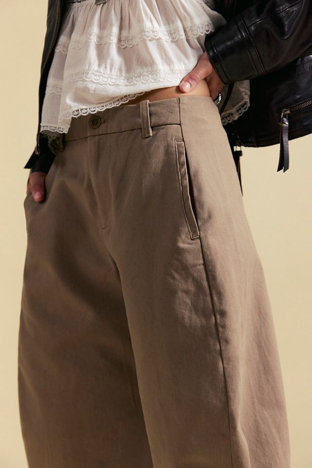Spotlight Structured Twill Barrel Trousers #2