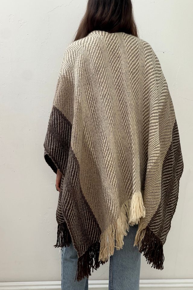 Vintage Handwoven Wool Cape Selected by Anna Corinna #2