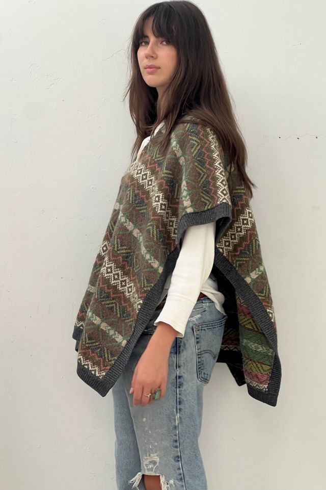 Anna Corinna Reworked Vintage Cashmere Poncho #1