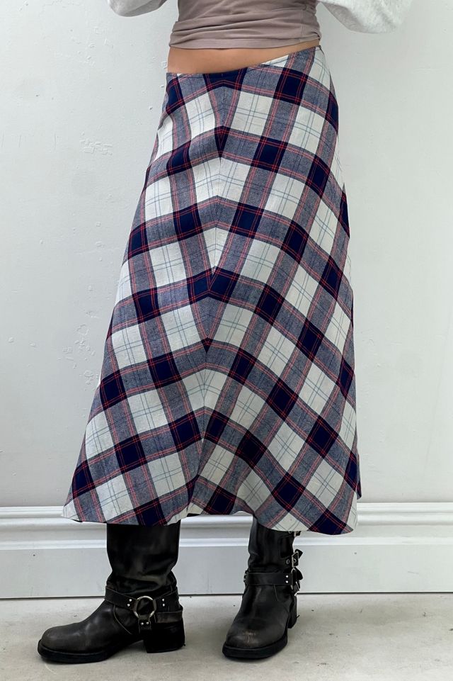 Vintage Wool Plaid Anne Klein Skirt Selected by Anna Corinna #1