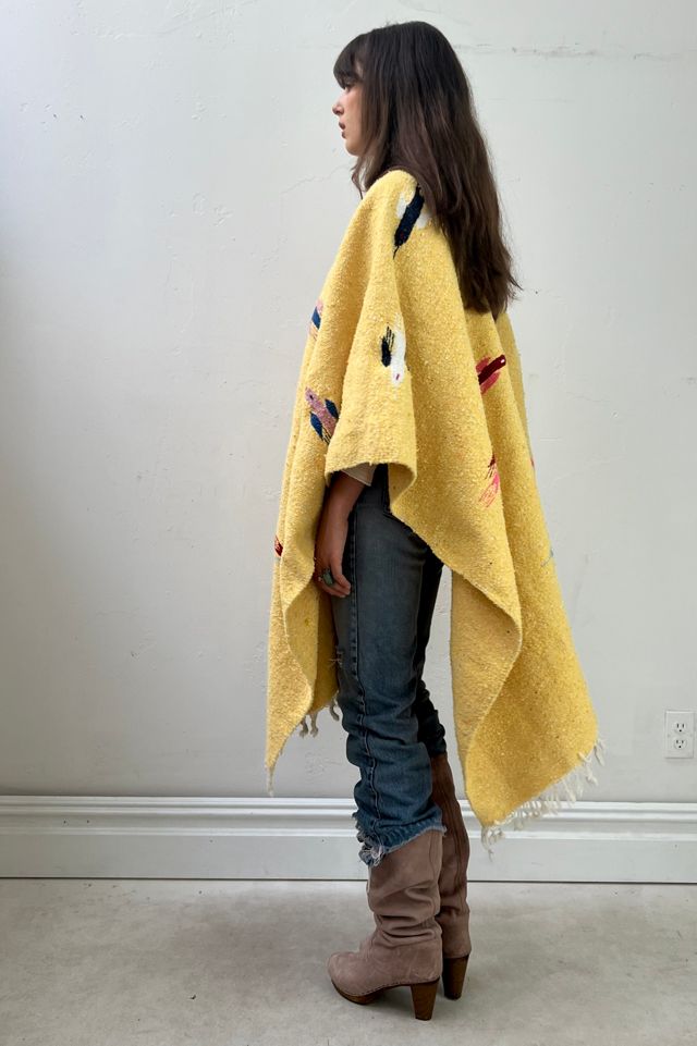 Anna Corinna Reworked Vintage Thunderbird Woven Poncho #1