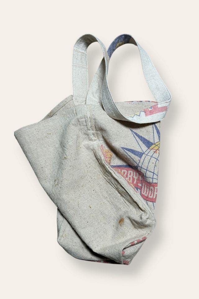 Vintage 1940's Seed Sack Berry's World Reconstructed Bag Selected By Afterlife Boutique #1