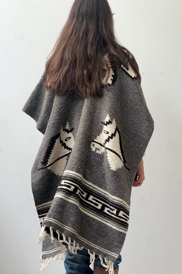 Vintage Horses Wool Poncho Selected by Anna Corinna #2