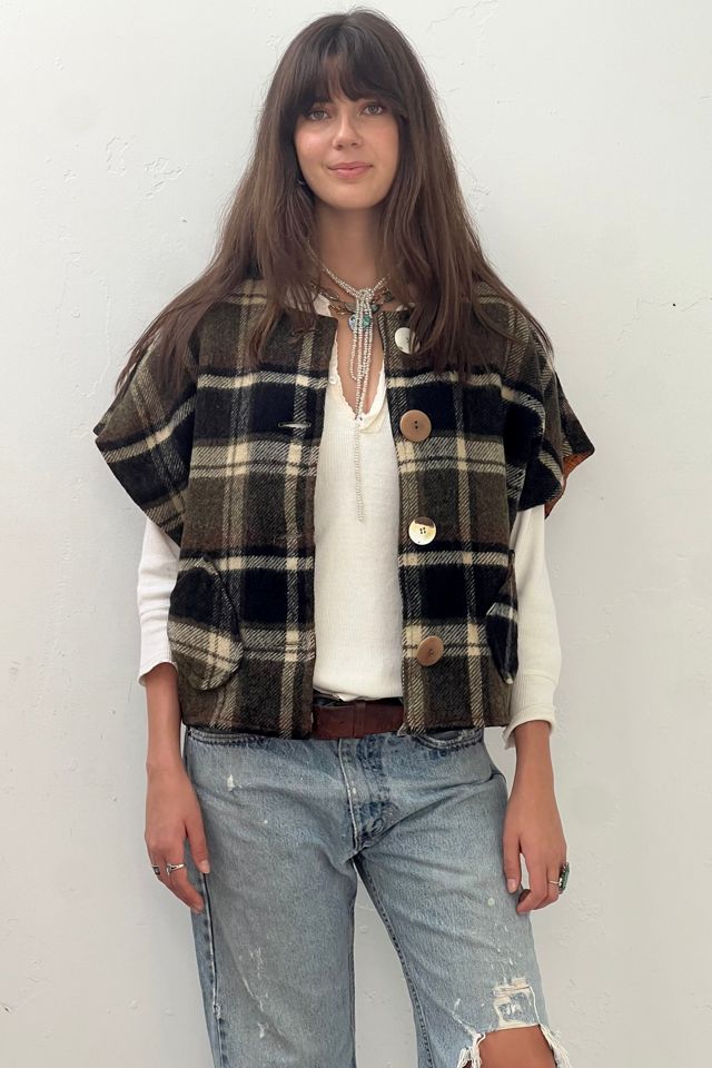Vintage Wool Demi Cape Jacket Selected by Anna Corinna #1