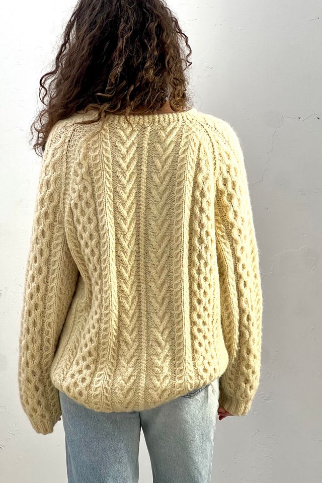 Vintage Hand Knit Wool Sassy Fisherman Sweater Selected by Anna Corinna #2