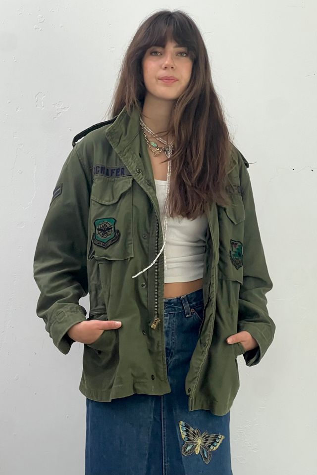 Anna Corinna Reworked Vintage Patched Airforce Jacket #1
