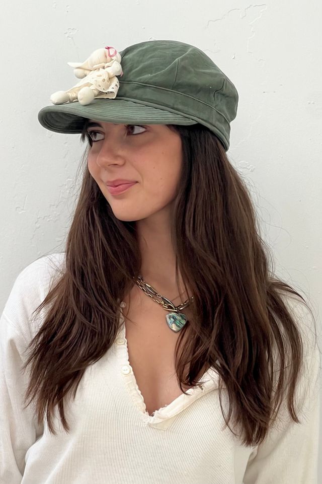 Anna Corinna Reworked Vintage Bunny Army Cap #2