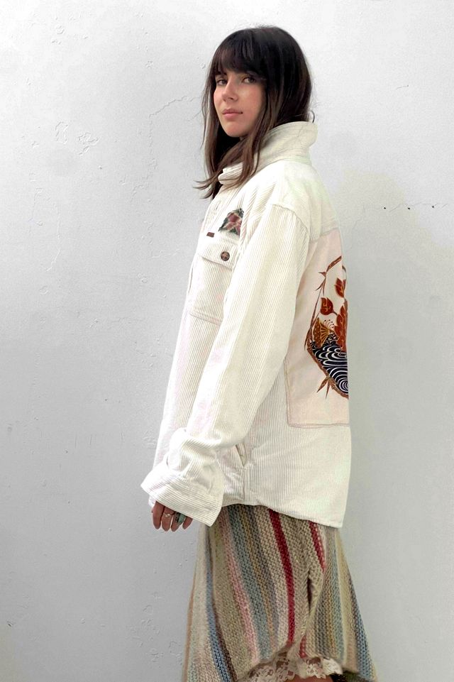 Anna Corinna Reworked Vintage Patched Corduroy Shirt Jacket #2