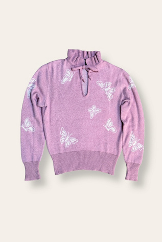 Vintage 1970's Butterfly Sweater Selected By Afterlife Boutique