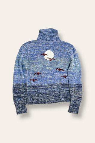 Vintage 1970's Soaring Birds Sweater Selected By Afterlife Boutique