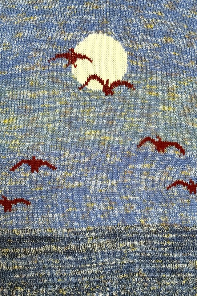 Vintage 1970's Soaring Birds Sweater Selected By Afterlife Boutique #1