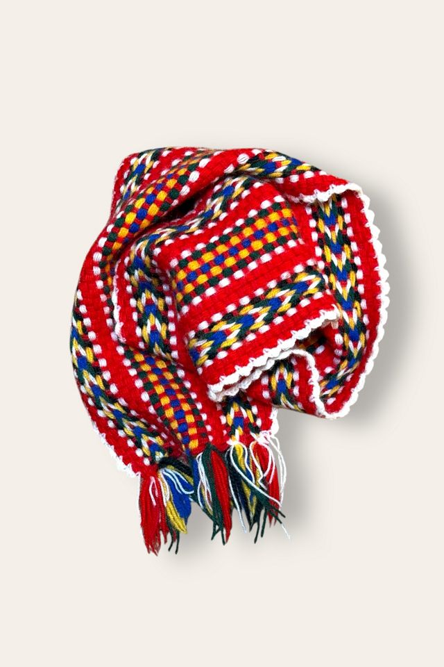Vintage 1990's Woven Scarf Selected By Afterlife Boutique