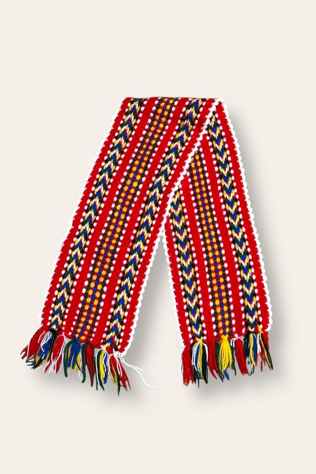 Vintage 1990's Woven Scarf Selected By Afterlife Boutique #3