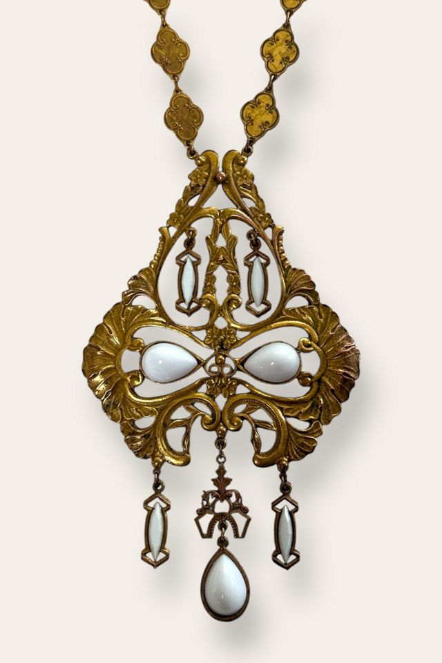 Vintage 1970's Brass Statement Necklace Selected By Afterlife Boutique #1