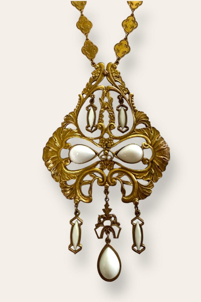 Vintage 1970's Brass Statement Necklace Selected By Afterlife Boutique #2