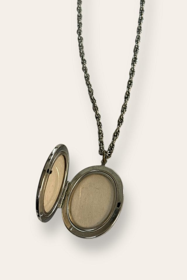Vintage 1970's Floral Locket Necklace Selected By Afterlife Boutique #2