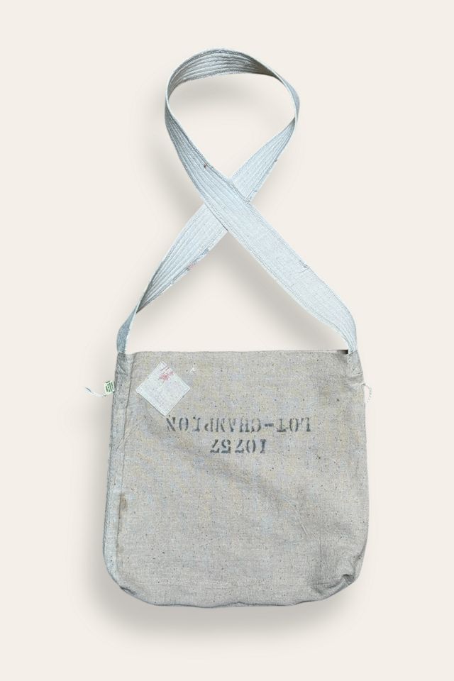 Vintage 1940's Seed Sack Reconstructed Patched Bag Selected By Afterlife Boutique #2
