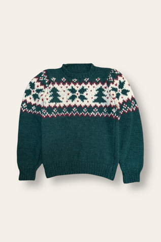 Vintage 1990's Handmade Winter Sweater Selected By Afterlife Boutique