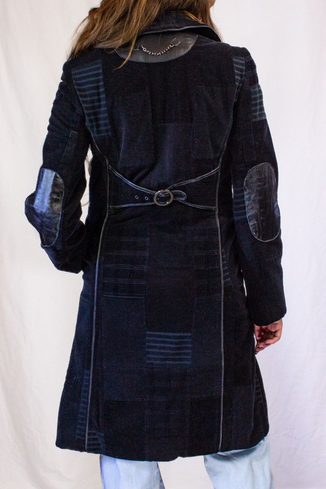 Vintage 90s Cynthia Steffe Black Trench Coat Selected by Black Shag Vintage #1