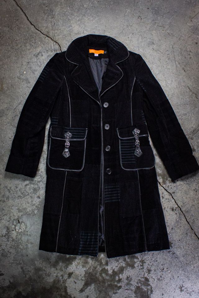 Vintage 90s Cynthia Steffe Black Trench Coat Selected by Black Shag Vintage #2