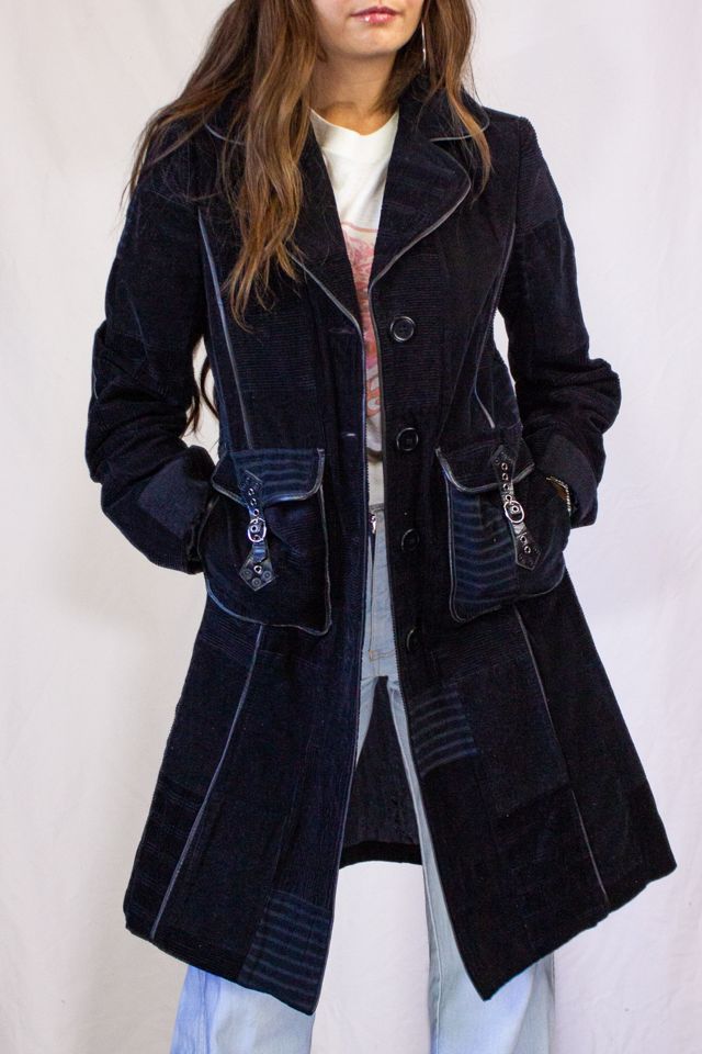 Vintage 90s Cynthia Steffe Black Trench Coat Selected by Black Shag Vintage #3
