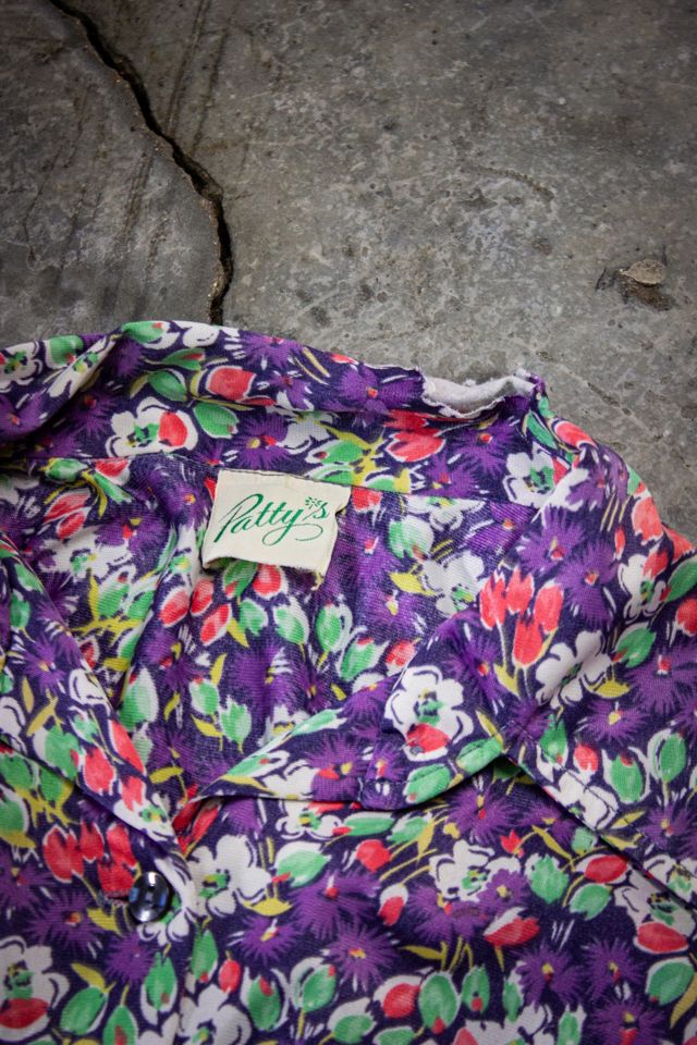 Vintage 70s Patty's Flower Button Up Selected by Black Shag Vintage #3
