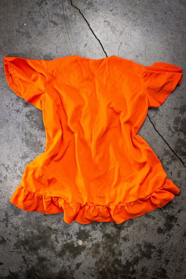 Vintage 70s Orange Tie Top Selected by Black Shag Vintage #3