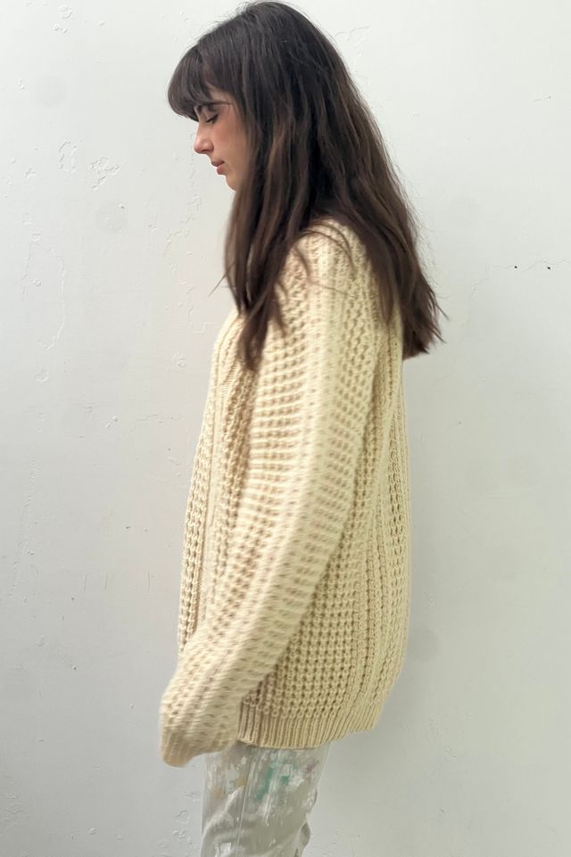 Vintage Handloomed Irish Fisherman Wool Sweater Selected by Anna Corinna #2
