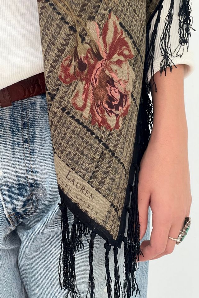 Vintage Ralph Lauren Wool Shawl Selected by Anna Corinna #2