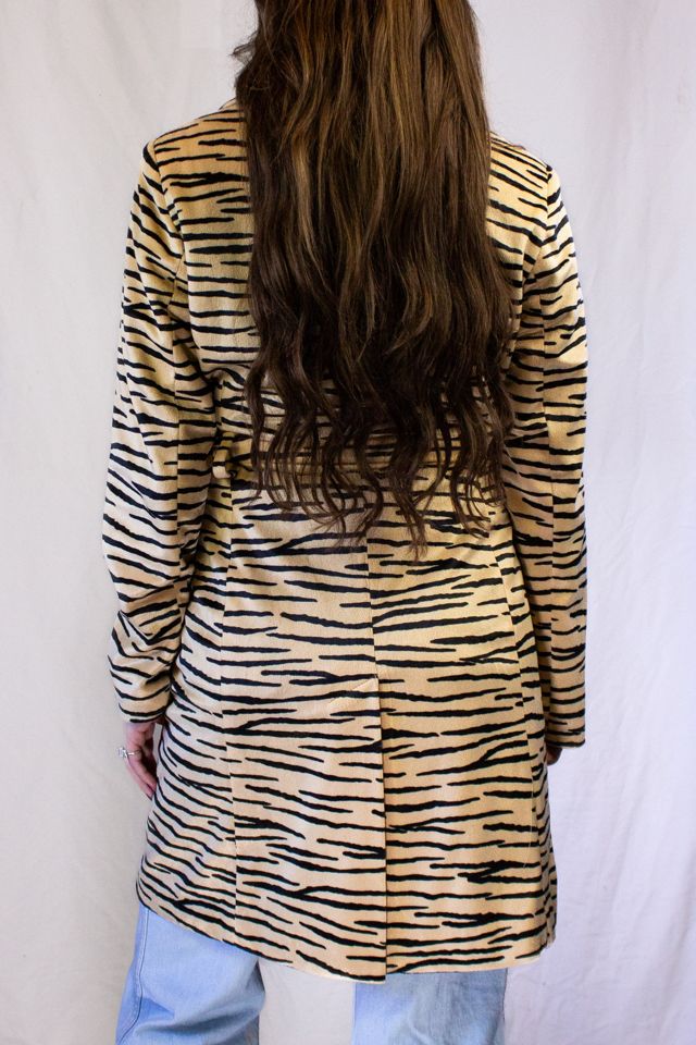 Vintage Bebe Tiger Stripe Coat Selected by Black Shag Vintage #1