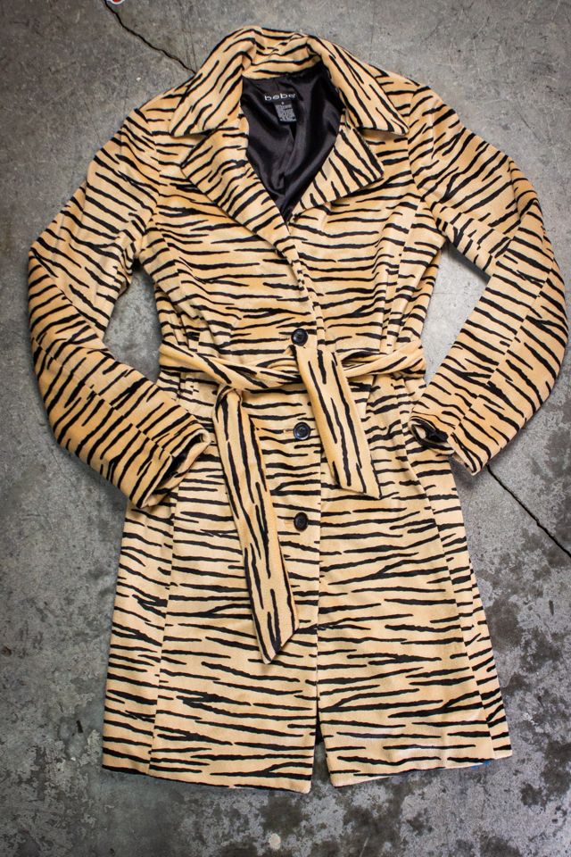 Vintage Bebe Tiger Stripe Coat Selected by Black Shag Vintage #2