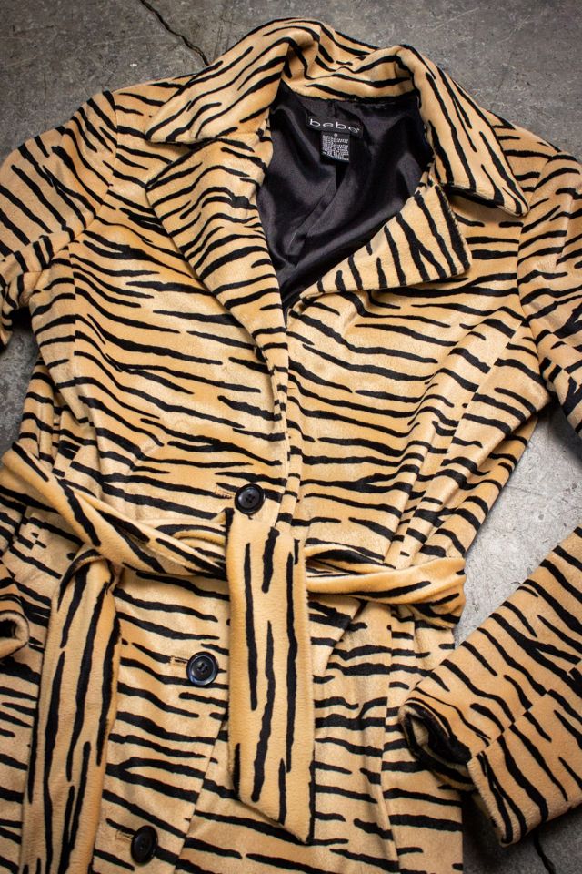 Vintage Bebe Tiger Stripe Coat Selected by Black Shag Vintage #3