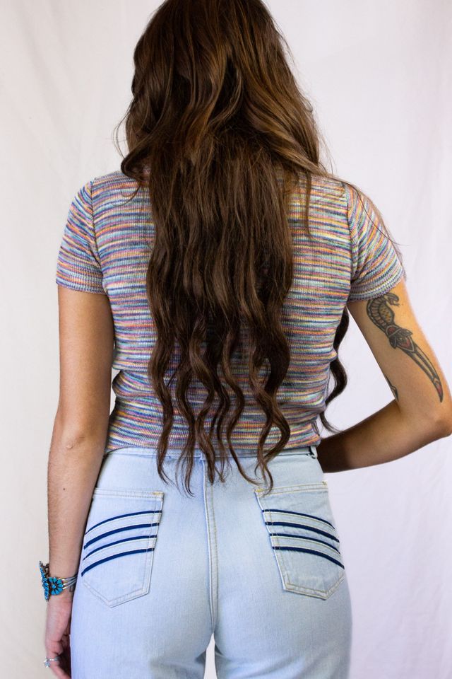 Vintage 70s Knitwaves Baby Tee Selected By Black Shag Vintage #1